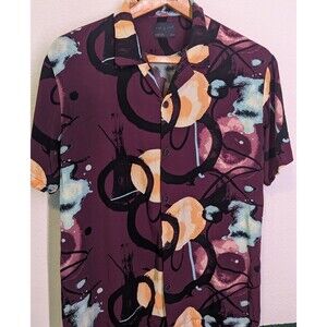 Day & Age Men's  Short Sleeve Button Down Shirt Size M Medium (824m)